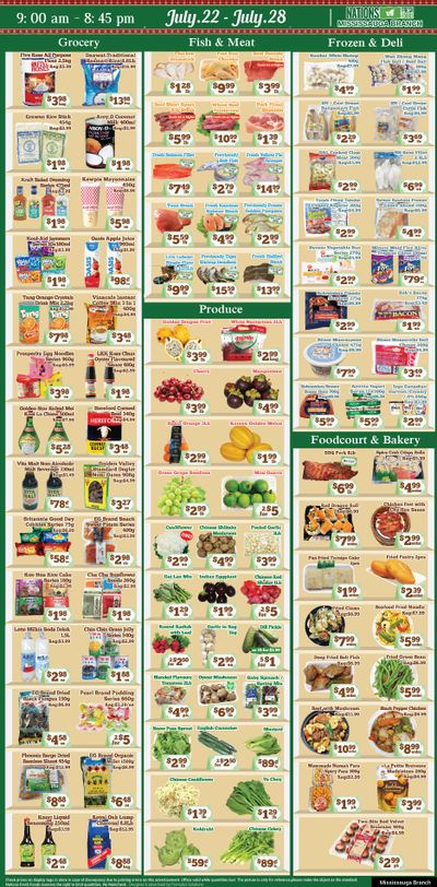 Nations Fresh Foods (Mississauga) Flyer July 22 to 28