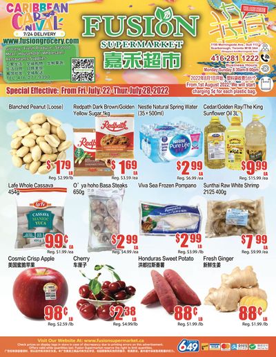 Fusion Supermarket Flyer July 22 to 28