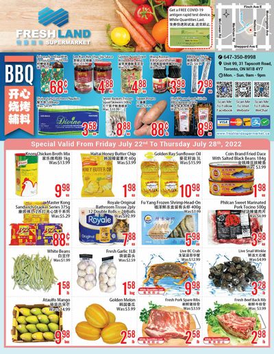 FreshLand Supermarket Flyer July 22 to 28