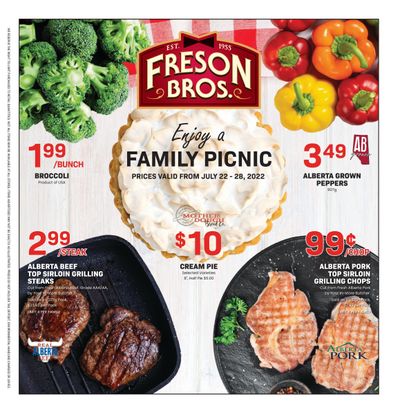 Freson Bros. Flyer July 22 to 28