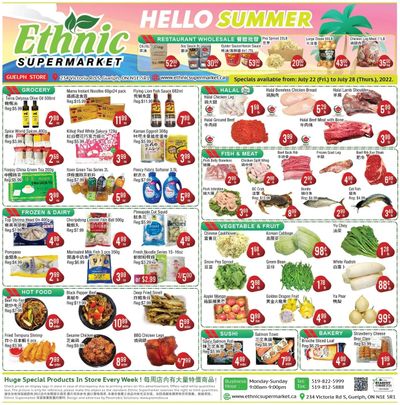 Ethnic Supermarket (Guelph) Flyer July 22 to 28