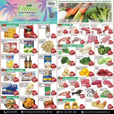 Ethnic Supermarket (Milton) Flyer July 22 to 28
