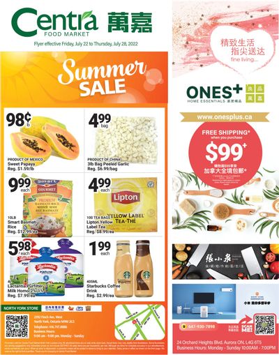 Centra Foods (North York) Flyer July 22 to 28