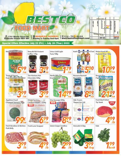 BestCo Food Mart (Etobicoke) Flyer July 22 to 28
