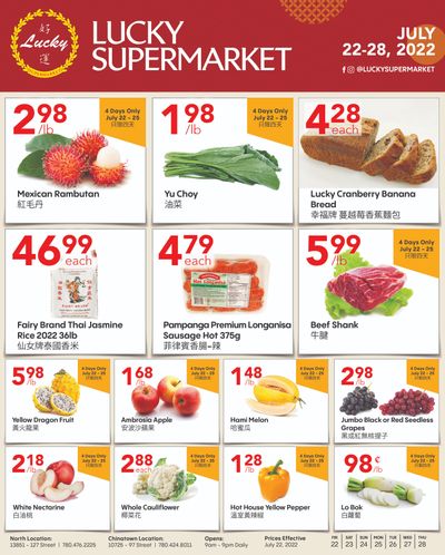 Lucky Supermarket (Edmonton) Flyer July 22 to 28