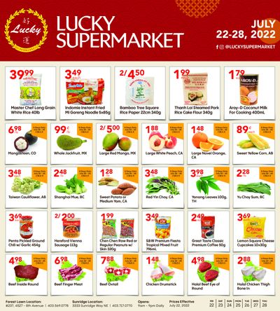 Lucky Supermarket (Calgary) Flyer July 22 to 28