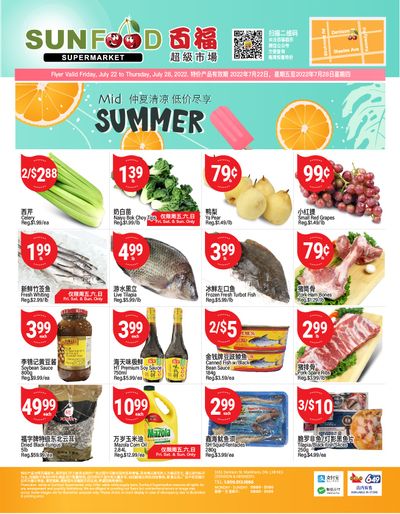 Sunfood Supermarket Flyer July 22 to 28