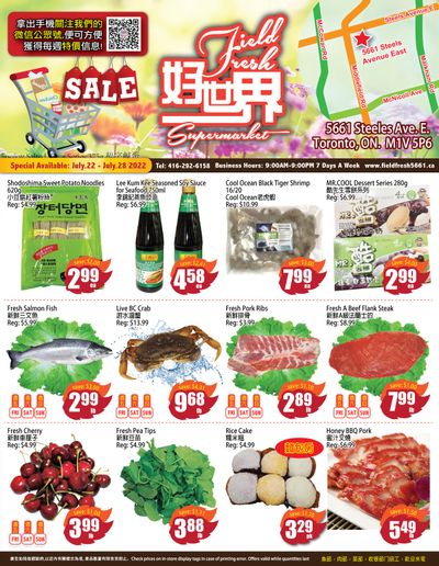 Field Fresh Supermarket Flyer July 22 to 28