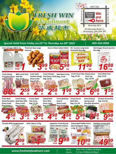 Fresh Win Foodmart Flyer July 22 to 28
