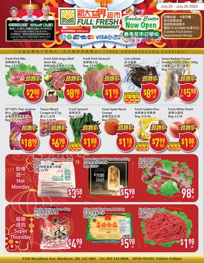 Full Fresh Supermarket Flyer July 22 to 28