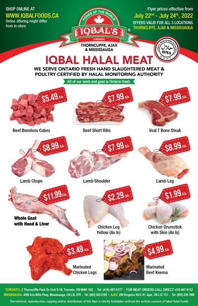 Iqbal Foods Flyer July 22 to 24