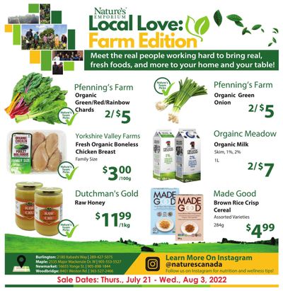 Nature's Emporium Flyer July 22 to August 3