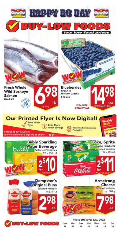 Buy-Low Foods Flyer July 24 to 30