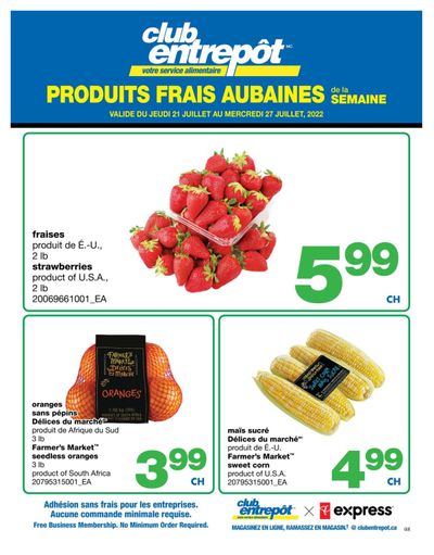 Wholesale Club (QC) Fresh Deals of the Week Flyer July 21 to 27