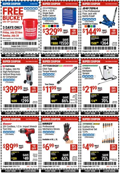 Harbor Freight Weekly Ad Flyer July 22 to July 29
