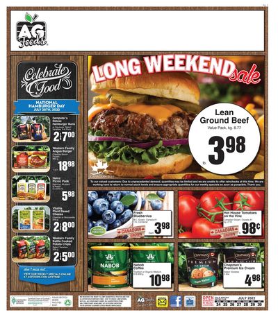 AG Foods Flyer July 24 to 30