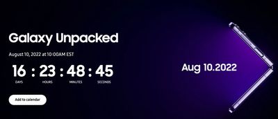 Samsung Canada Offers: Register for Galaxy Unpacked 2022