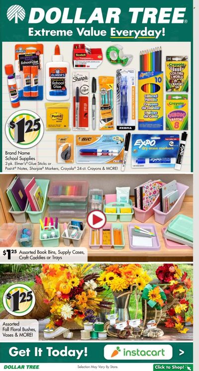 Dollar Tree Weekly Ad Flyer Specials July 24 to August 27, 2022