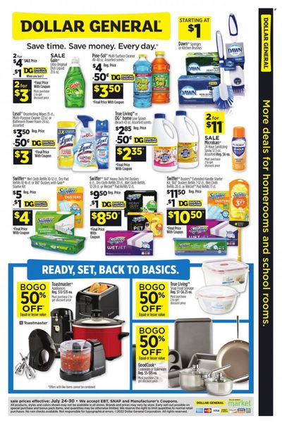 Dollar General Weekly Ad Flyer July 25 to August 1