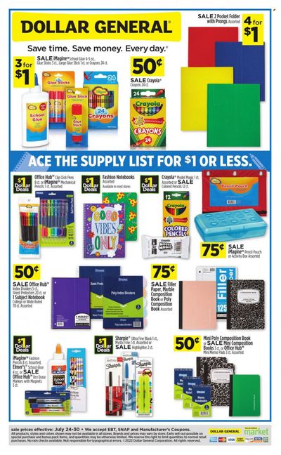 Dollar General Weekly Ad Flyer July 25 to August 1