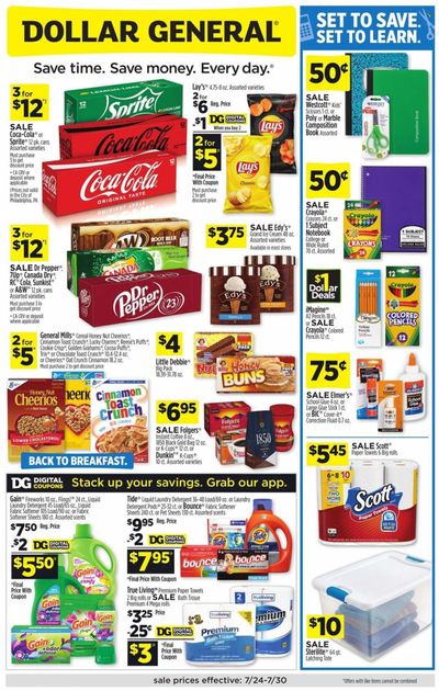Dollar General Weekly Ad Flyer July 25 to August 1