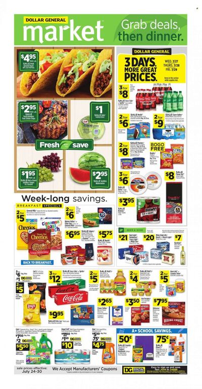 Dollar General (OH) Weekly Ad Flyer July 25 to August 1