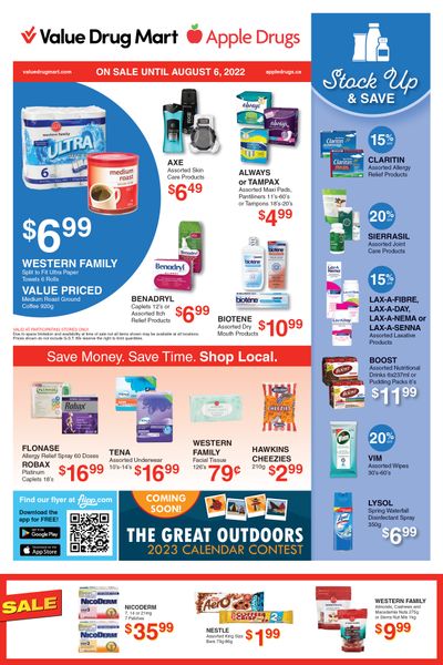 Apple Drugs Flyer July 24 to August 6
