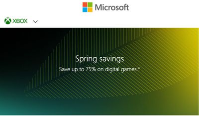 Microsoft Xbox Canada Spring Savings: Save up to 75% off Digital Games