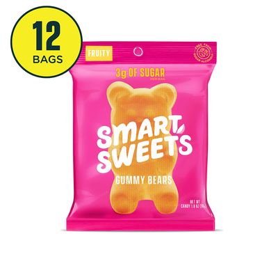 SmartSweets Gummy Bears Fruity 1.8 oz bags (box of 12), Candy with Low-Sugar on Sale for $ 39.98 (Save $ 8.02) at Amazon Canada