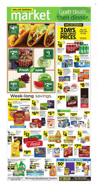 Dollar General (FL) Weekly Ad Flyer July 26 to August 2