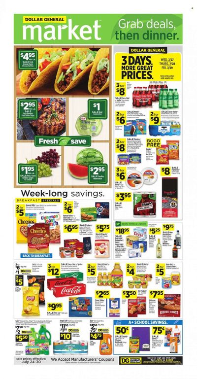 Dollar General (CA) Weekly Ad Flyer July 26 to August 2