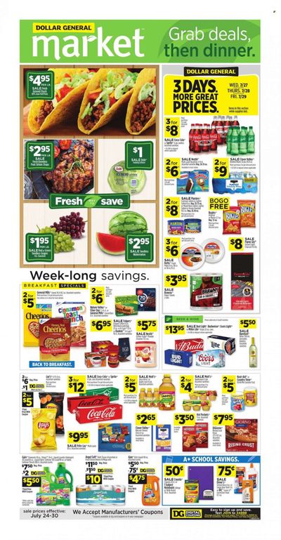 Dollar General (SC) Weekly Ad Flyer July 26 to August 2