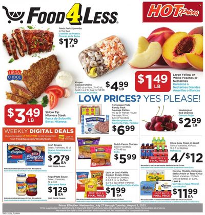 Food 4 Less (IL) Weekly Ad Flyer July 26 to August 2