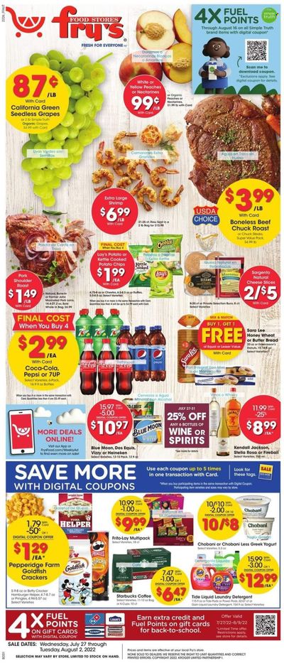Fry’s (AZ) Weekly Ad Flyer July 26 to August 2 Fry’s (AZ) Weekly Ad Flyer July 26 to August 2