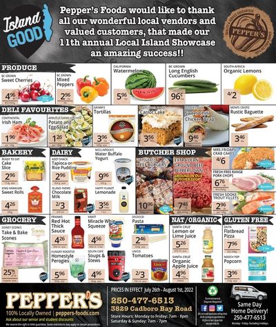 Pepper's Foods Flyer July 26 to August 1