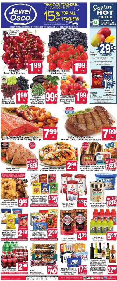 Jewel Osco (IN) Weekly Ad Flyer July 26 to August 2