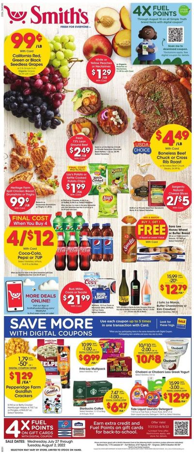 Smith's (AZ, ID, MT, NM, NV, UT, WY) Weekly Ad Flyer July 26 to August 2