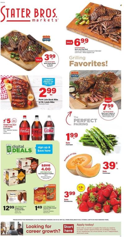 Stater Bros. (CA) Weekly Ad Flyer July 26 to August 2