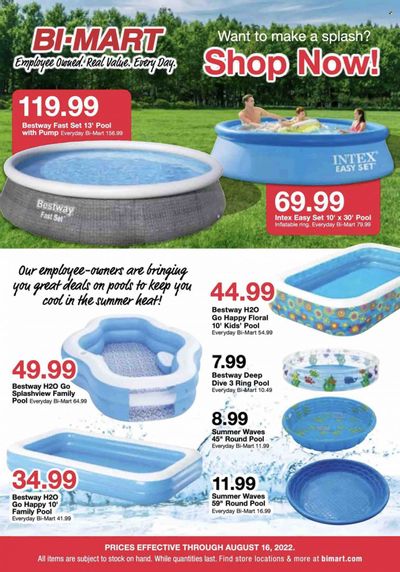 Bi-Mart (ID, OR, WA) Weekly Ad Flyer Specials July 26 to August 16, 2022