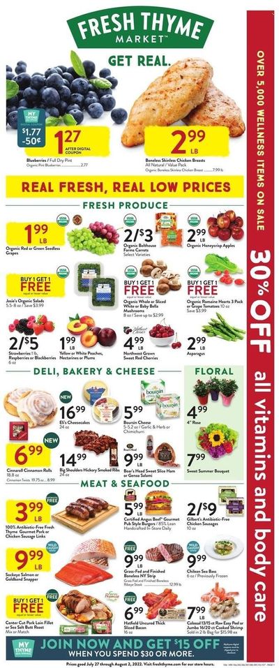 Fresh Thyme Weekly Ad Flyer July 27 to August 3