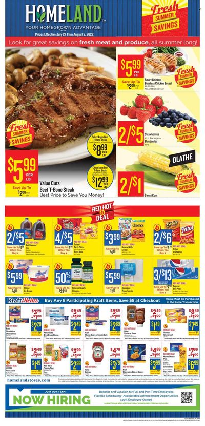 Homeland (OK, TX) Weekly Ad Flyer July 27 to August 3