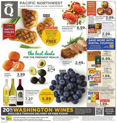 QFC (WA) Weekly Ad Flyer July 27 to August 3