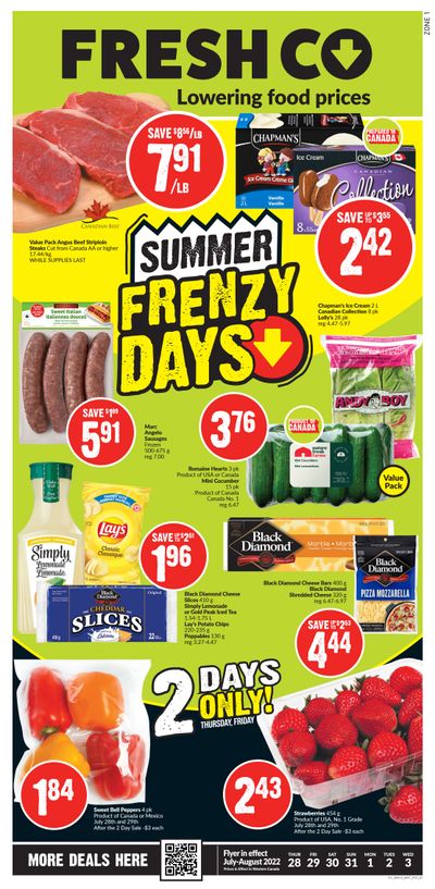 FreshCo (West) Flyer July 28 to August 3