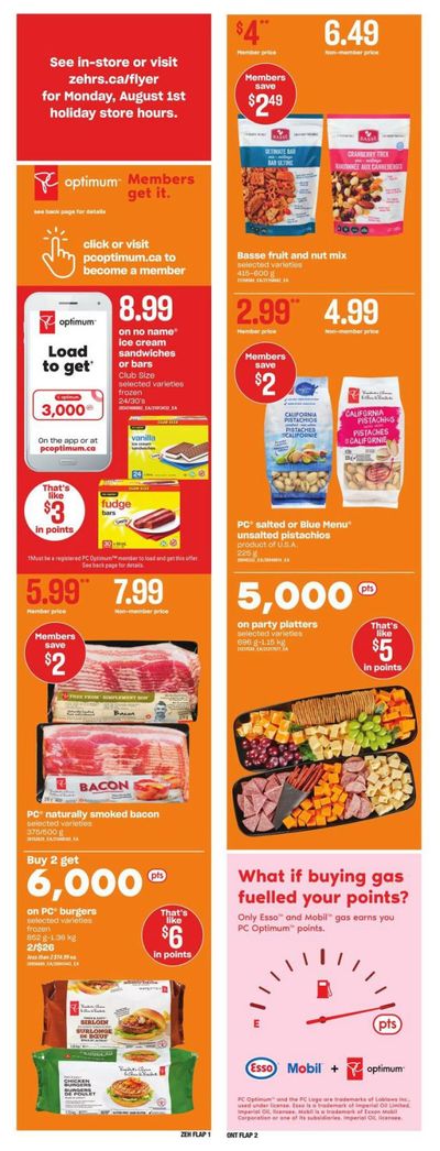 Zehrs Flyer July 28 to August 3