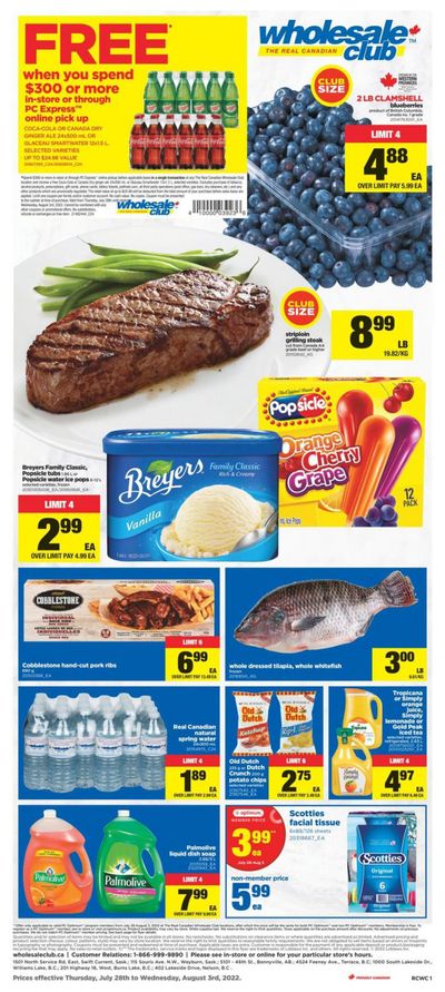 Real Canadian Wholesale Club Flyer July 28 to August 3