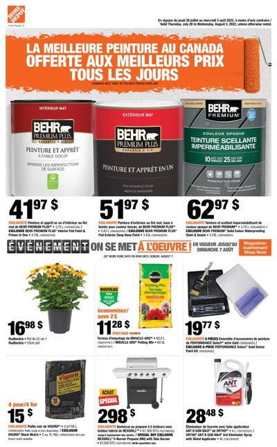Home Depot (QC) Flyer July 28 to August 3