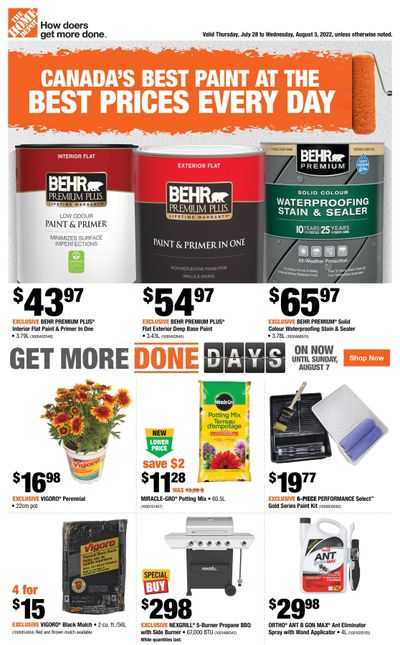 Home Depot (BC) Flyer July 28 to August 3
