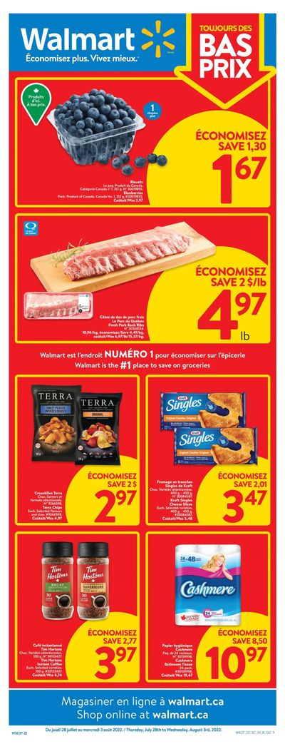 Walmart (QC) Flyer July 28 to August 3