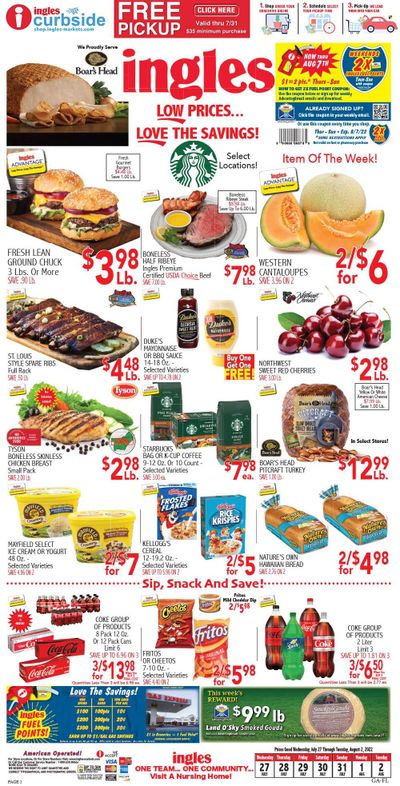 Ingles (GA, NC, SC, TN) Weekly Ad Flyer July 27 to August 3