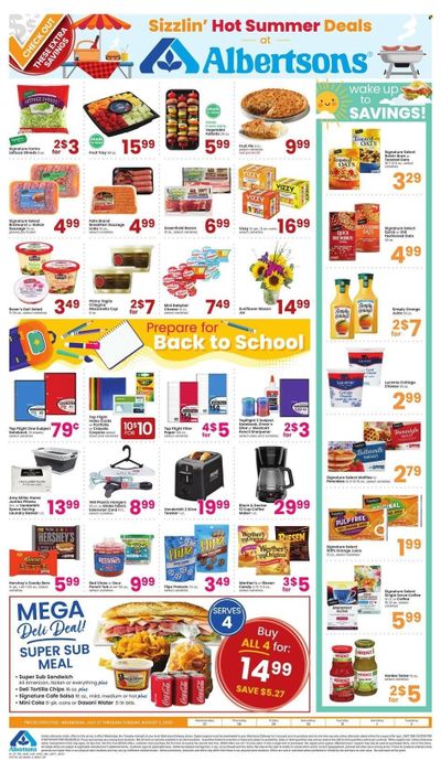 Albertsons (CA, ID, LA, MT, OR, TX, WA) Weekly Ad Flyer July 27 to August 3